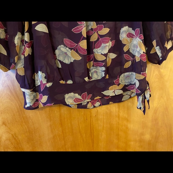 Anthropologie Moulinette Soeurs Top Floral Silk 4 - Picture 5 of 10